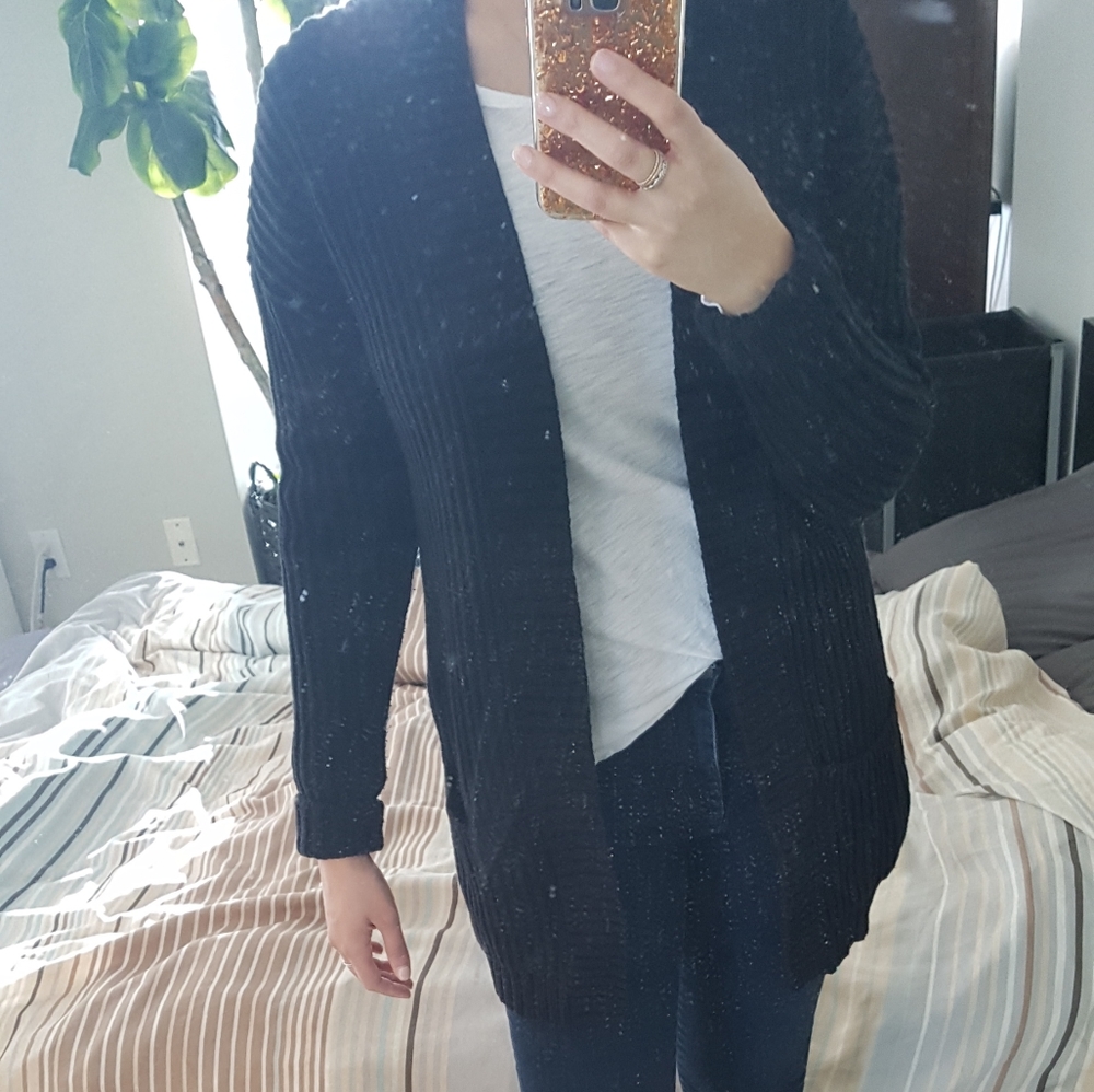 Long black cardigan - Picture 6 of 7